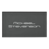 Schattige Pas Tekst Bedrijf Minimalistisch Duideli Naambadge (Voorkant)