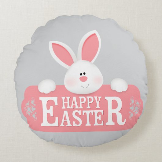 Schattige Pasen Baby - Schattige & Comfy 🐰🥚 Rond Kussen (Voorkant)
