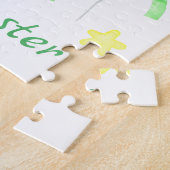 Schattige Pasen Beer voor een positief humeur Legpuzzel (Zijkant)