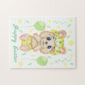 Schattige Pasen Beer voor een positief humeur Legpuzzel (Horizontaal)