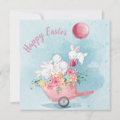 Schattige Pasen Feestdagenkaart (Voorkant)