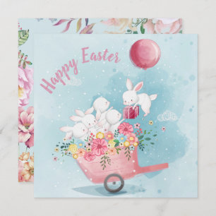 Schattige Pasen Feestdagenkaart