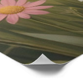 Schattige Pasen Konijnen in Weide Lente Dier  Poster (Hoek)