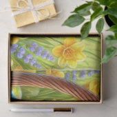 Schattige Pasen Tabby Kat  Tissuepapier (Geschenk)