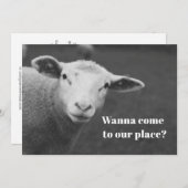 Schattige Pasen Uitnodiging (Voorkant / Achterkant)