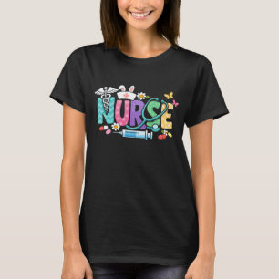 Schattige Pasen-verpleegster Medische humor T-shirt