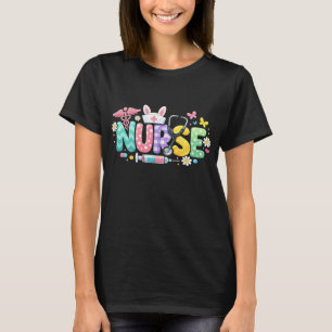 Schattige Pasen-verpleegster Medische humor T-shirt