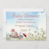 Schattige Pasgeboren Meisje Prinses Daisy Baby sho Kaart (Voorkant)