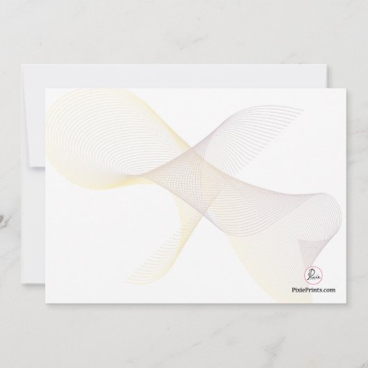 Schattige Passen getrouwd Uitnodiging tot bruiloft (Achterkant)