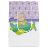 Schattige pastaaf Teddy Bear Gift Bag Medium Cadeauzakje (Achterkant)