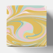 Schattige Pastel Abstract Custom Vrijgezellenfeest Bedankdoosjes (Bovenkant)