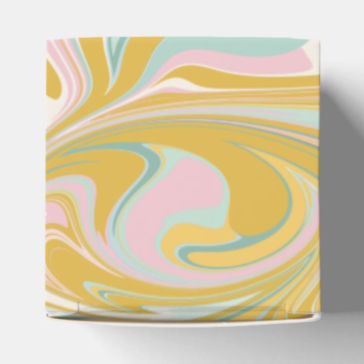 Schattige Pastel Abstract Custom Vrijgezellenfeest Bedankdoosjes (Bovenkant)