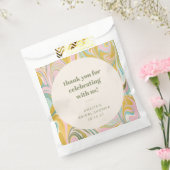 Schattige Pastel Abstract Custom Vrijgezellenfeest Bedankzakje (Gezegeld)