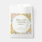 Schattige Pastel Abstract Custom Vrijgezellenfeest Bedankzakje (Voorkant)