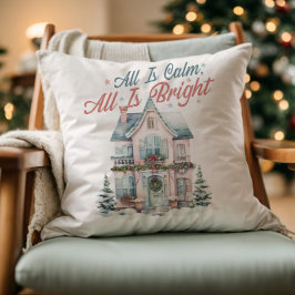 Schattige Pastel Alles is rustig, Alles is Bright  Kussen