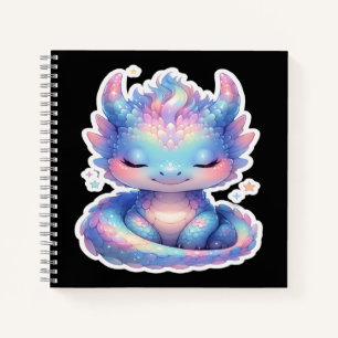 Schattige Pastel Baby Draak Notitieboek