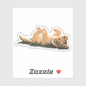 Schattige Pastel Baby Lion Illustratie Aangepast Sticker (Vel)