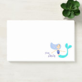 Schattige Pastel Blauwgroene Zeemeermin Prinses Post-it® Notes (Kantoor)