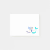 Schattige Pastel Blauwgroene Zeemeermin Prinses  Post-it® Notes (Voorkant)