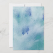 Schattige Pastel Blue Turquoise Boy Baby shower Kaart (Achterkant)