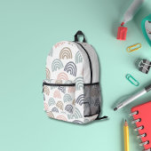 Schattige Pastel Boho regenboogpatroon Bedrukte Rugzak