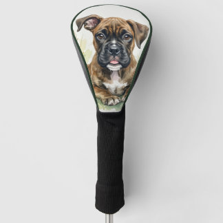 Schattige Pastel Boxer Puppy Golfheadcover