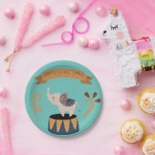 Schattige pastel carnaval verjaardagsthema papieren bordje (Feest)