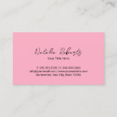 Schattige Pastel Cupcake Bakkerij & banketbakker Z Visitekaartje (Achterkant)