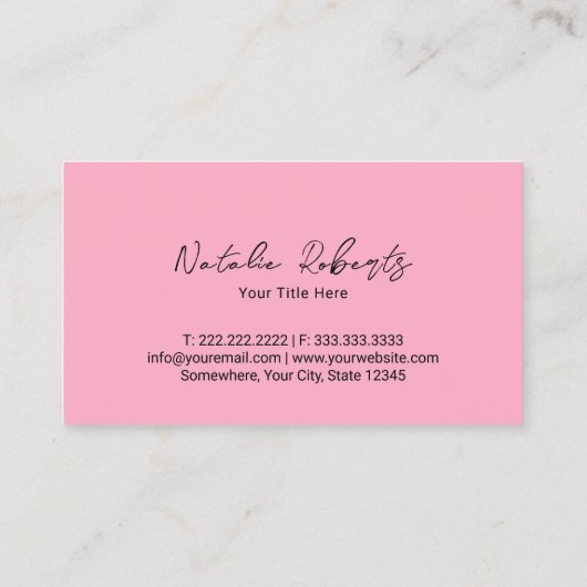 Schattige Pastel Cupcake Bakkerij & banketbakker Z Visitekaartje (Achterkant)