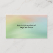 Schattige Pastel Dragon Baby shower Register Informatiekaartje (Achterkant)