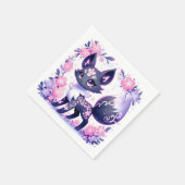 Schattige Pastel Fox Baby shower Servet (Hoek)