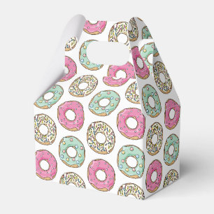Schattige pastel gekleurd ijsdonuts patroon bedankdoosjes