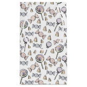 Schattige Pastel Gekleurd Snoep Thema Monogram en  Klein Cadeauzakje (Achterkant)