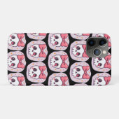 Schattige Pastel Goth Schedel met Strik Case-Mate iPhone Case (Achterkant (horizontaal))
