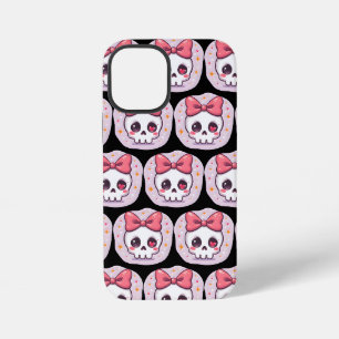 Schattige Pastel Goth Schedel met Strik iPhone 12 Mini Hoesje