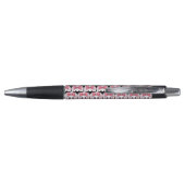Schattige Pastel Goth Schedel met Strik Pen (Achterkant)