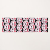Schattige Pastel Goth Schedel met Strik Yogamat (Achterkant (horizontaal))