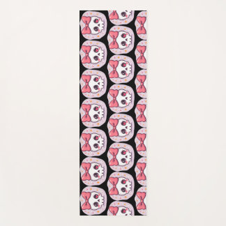Schattige Pastel Goth Schedel met Strik Yogamat