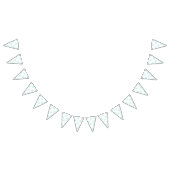 Schattige Pastel Groen Kinder Aquarel Shark Vlaggetjes (Alle)