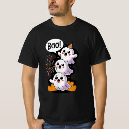 Schattige Pastel Halloween Geest Feestje T-shirt