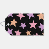 Schattige pastel halloween Trick or treat zwart ca Cadeaulabel (Achterkant Horizontaal)