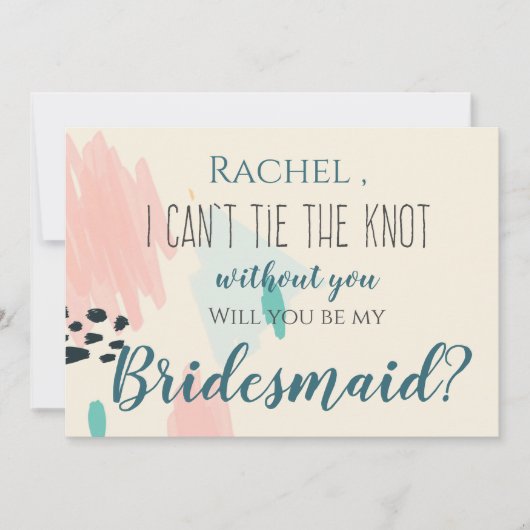 Schattige pastel Ik kan de knoop niet Stropdassen  Kaart (Voorkant)