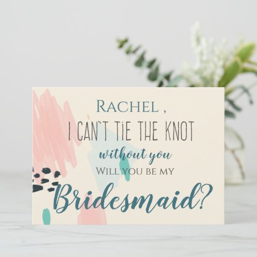 Schattige pastel Ik kan de knoop niet Stropdassen  Kaart (Staand voorkant)