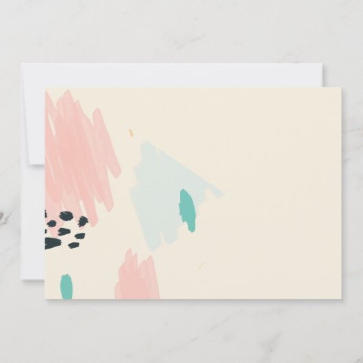 Schattige pastel Ik kan de knoop niet Stropdassen Kaart (Achterkant)