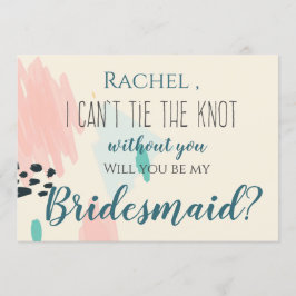 Schattige pastel Ik kan de knoop niet Stropdassen  Kaart