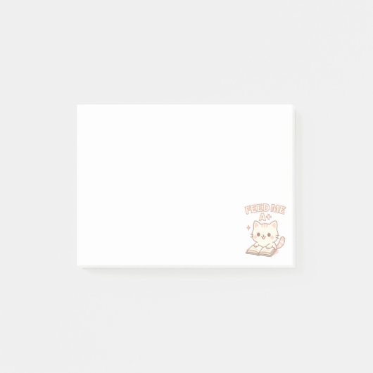 Schattige pastel kattenboek post-it® notes (Voorkant)