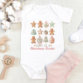 Schattige Pastel Kerstkoekje Romper