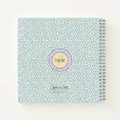 Schattige Pastel Konijntje Gelukkig Pasen Aangepas Notitieboek (Achterkant)