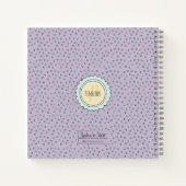 Schattige Pastel Konijntje Gelukkig Pasen Aangepas Notitieboek (Achterkant)