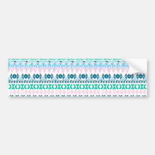 Schattige pastel kunst patronen bumpersticker
